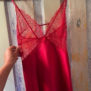 Victoria’s Secret Red Satin nightgown